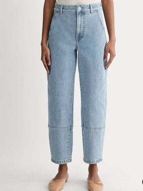 Everlane The Utility Barrel Jean Size 27 Regular Light Wash